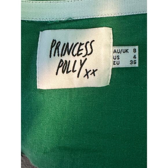 Princes Polly vibrant green bandeau strapless top size 4 - Picture 3 of 12